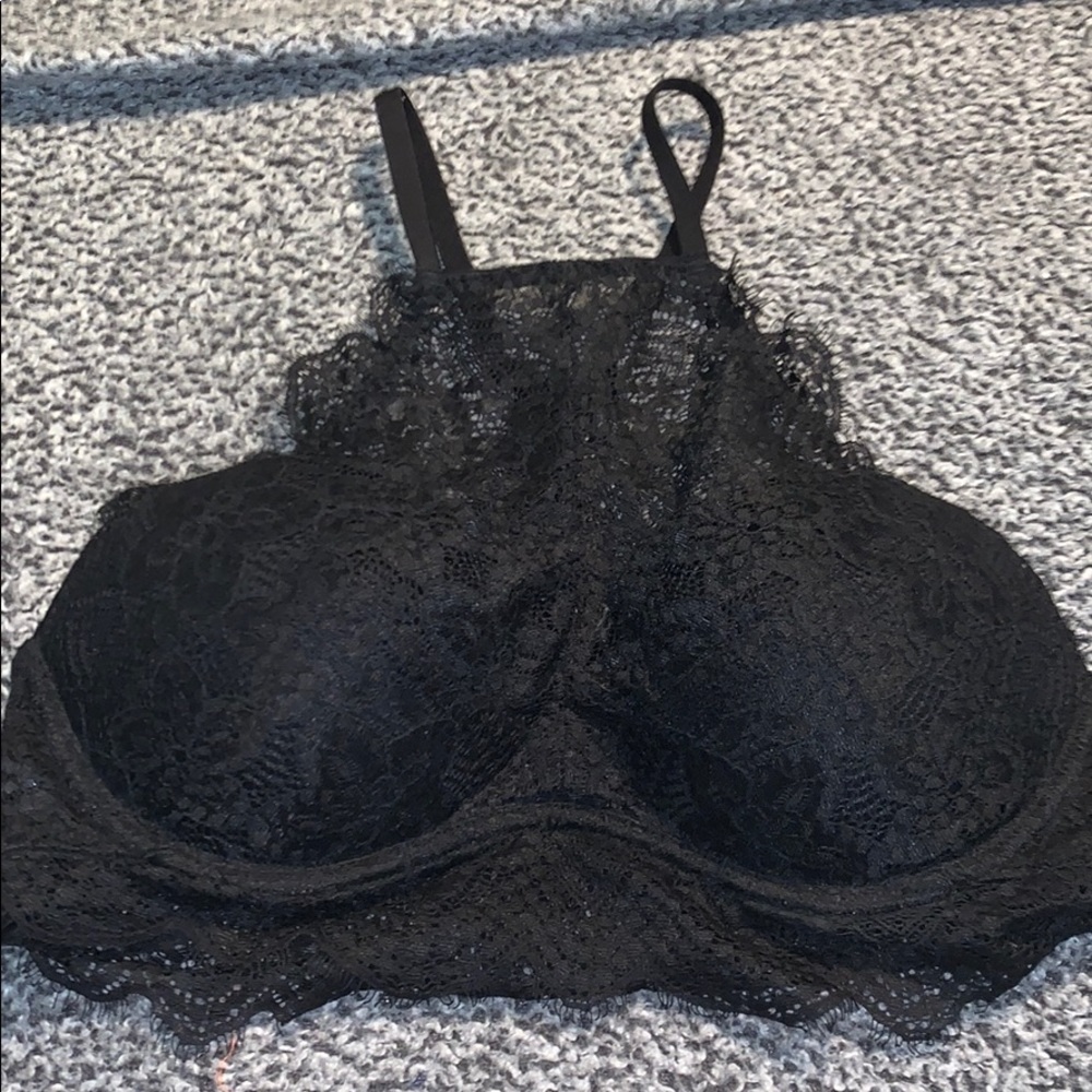 Pink bralette with lace